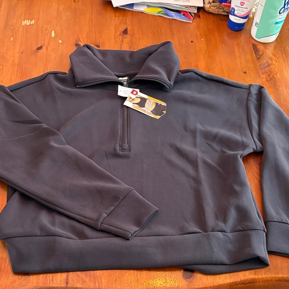Avia Charcoal Zip-Up Active Jacket